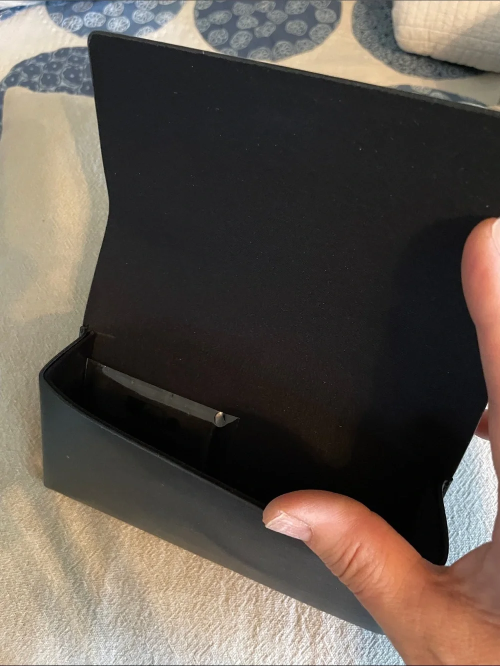 MaxMara Black Sunglasses Case with Gold Logo